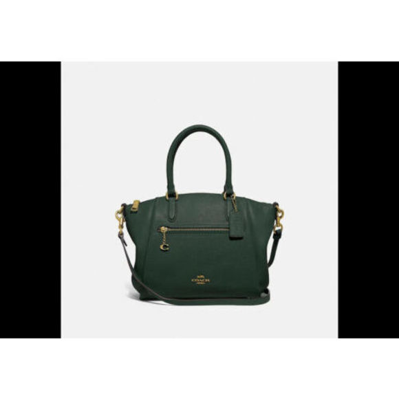 Coach Bags Coach Womens Elise Satchel Amazon Green Leather Small